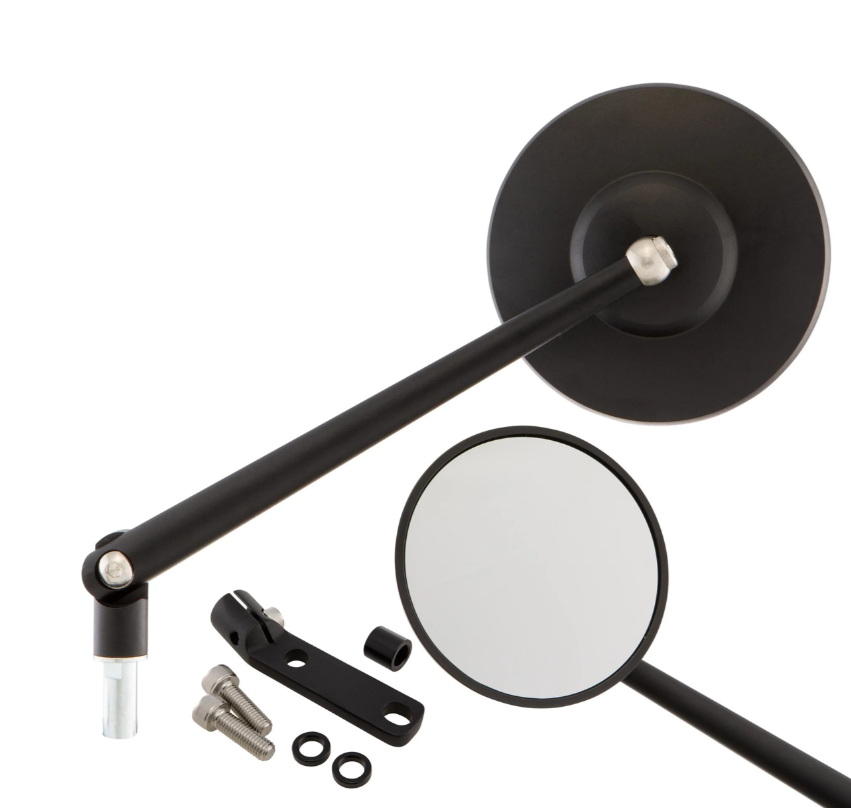 Standaardspiegel links of rechts voor Vespa PX 80-200ccm, zwart
