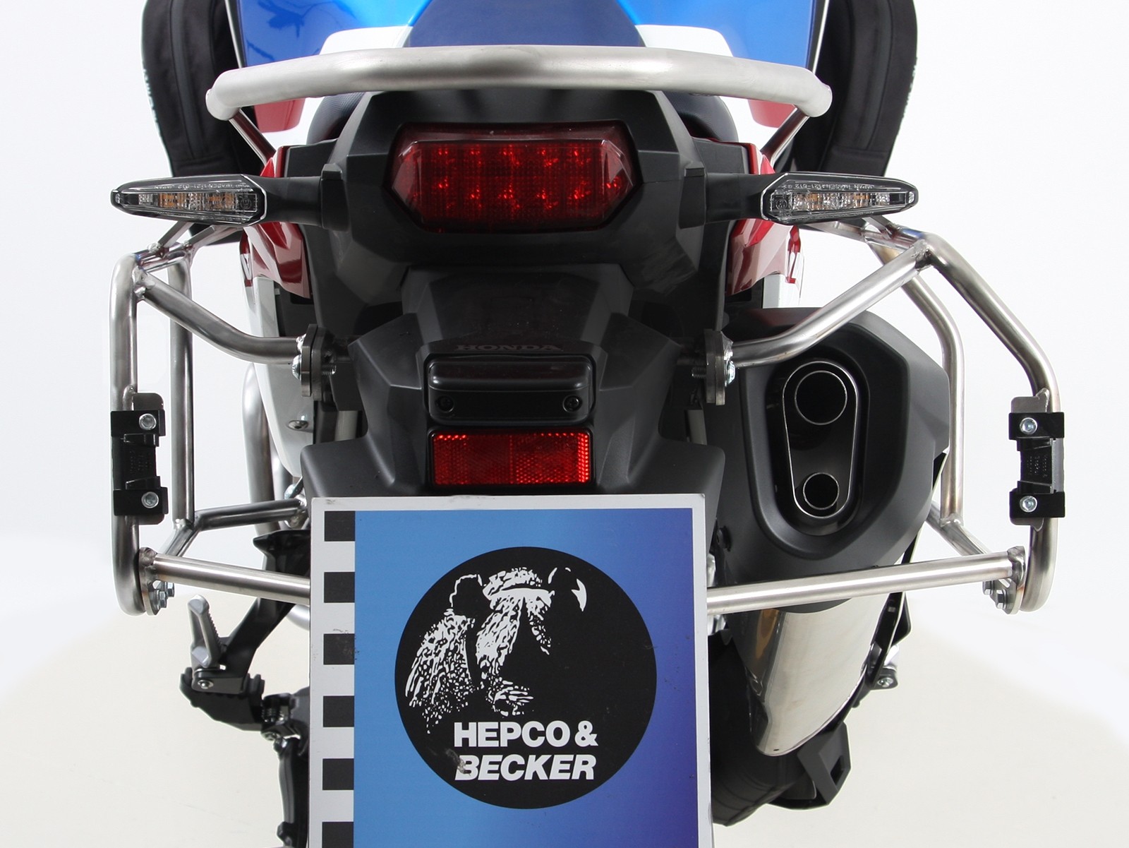 Xplorer uitsnijdkofferset zilver + uitsnijddrager zilver voor Honda CRF1000 Africa Twin (18-19)