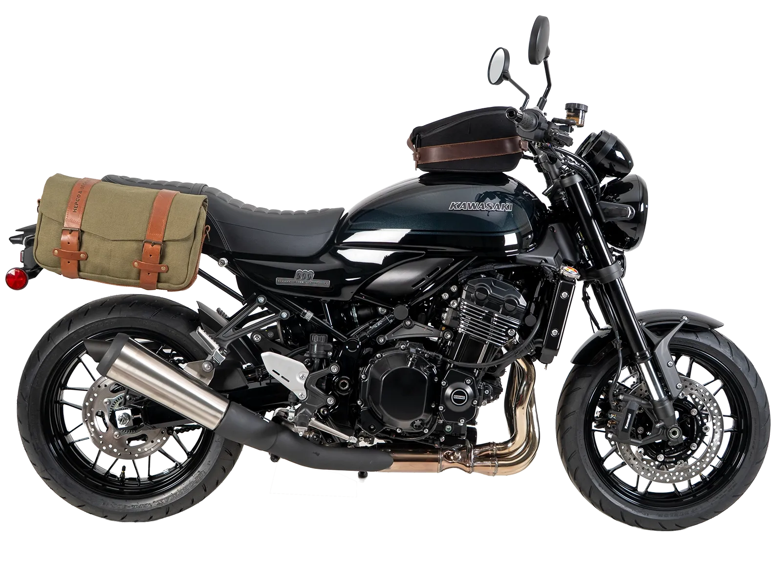 C-Bow zijdrager zwart voor Kawasaki Z 900 RS /Black Ball Edition (26-) Hepco & Becker