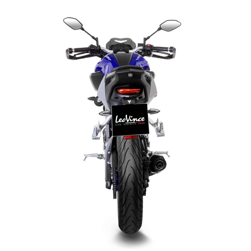 LeoVince compleet systeem LV One Evo voor Yamaha MT-125 /YZF-R 125, carbon, E-keurmerk