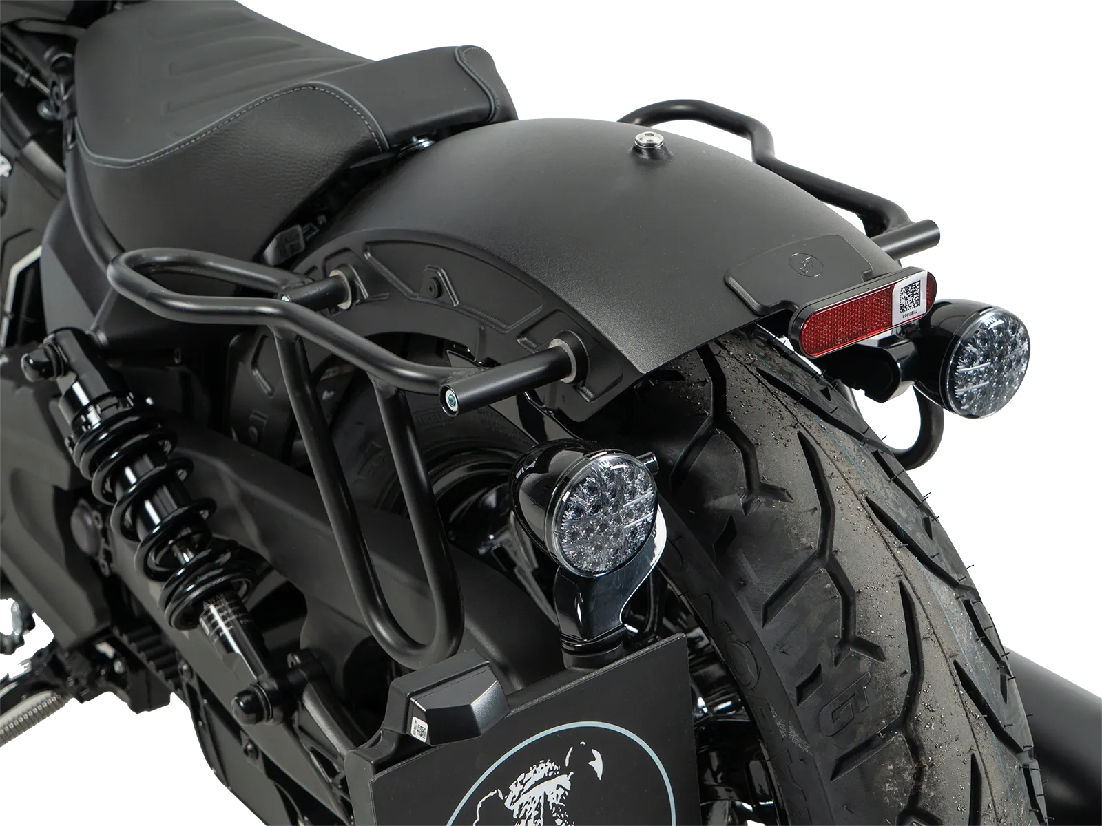 Kniptassenset bruin incl. houder voor Indian Scout Sixty Bobber (25-) Hepco & Becker