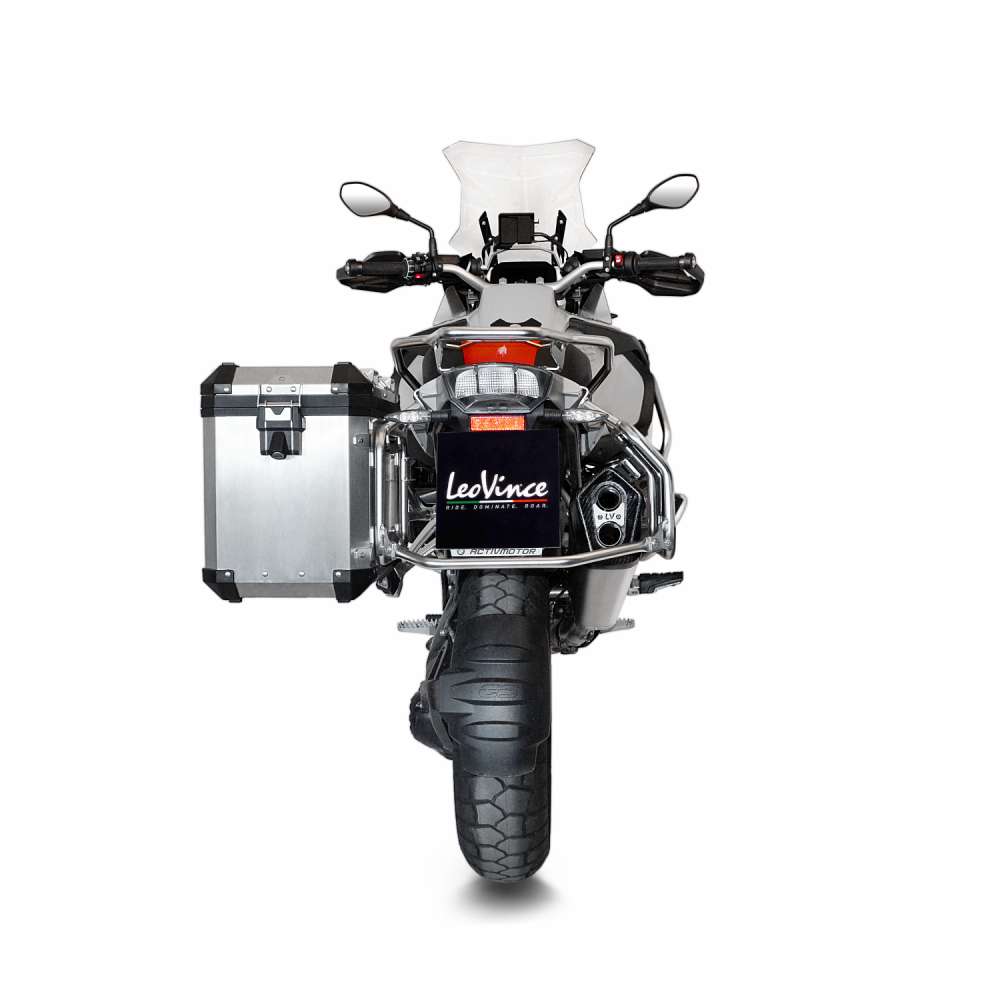 LeoVince uitlaatsysteem LV-12 voor BMW R 1200 /1250 GS /Adventure, titanium, slip on, E-certificaat