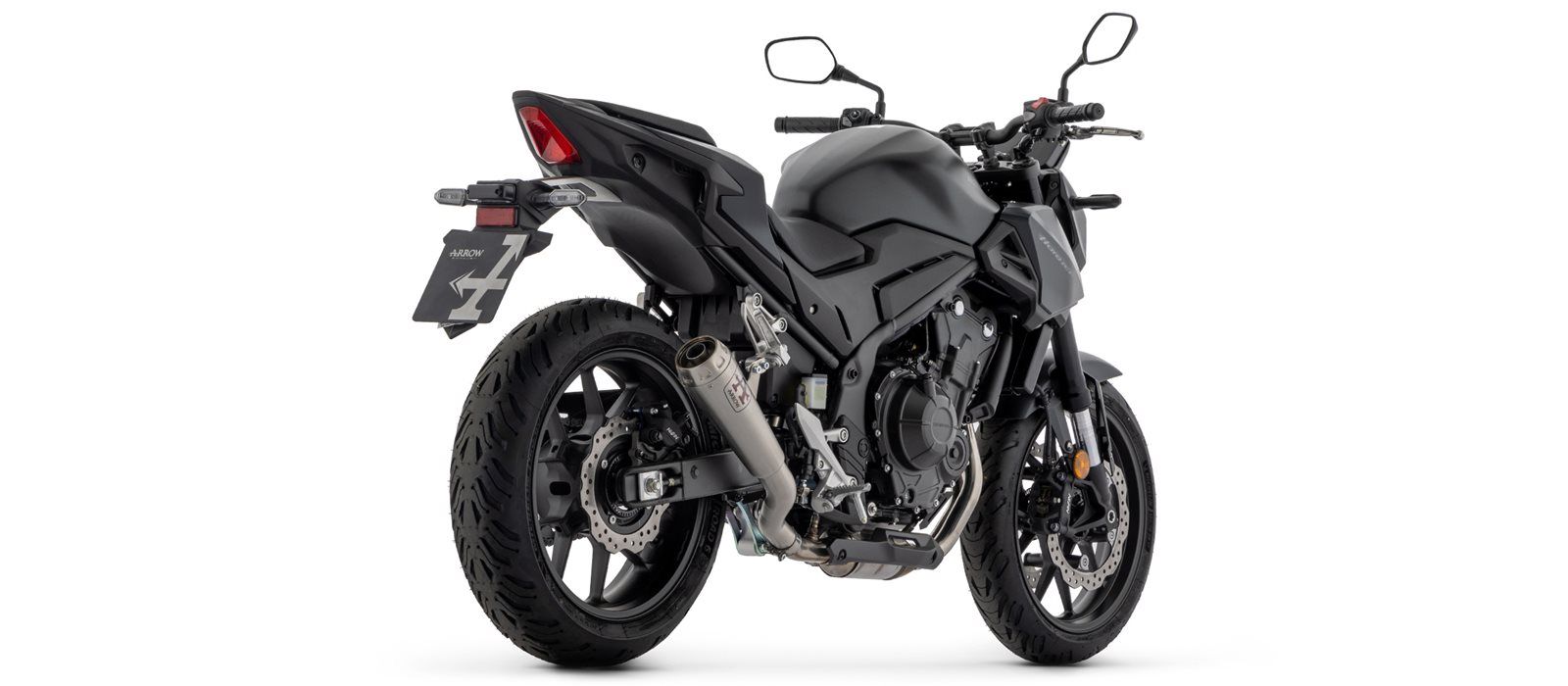 ARROW Uitlaat PRO RACE NiChroom voor Honda NX 500 / CB 500 Hornet (24-)