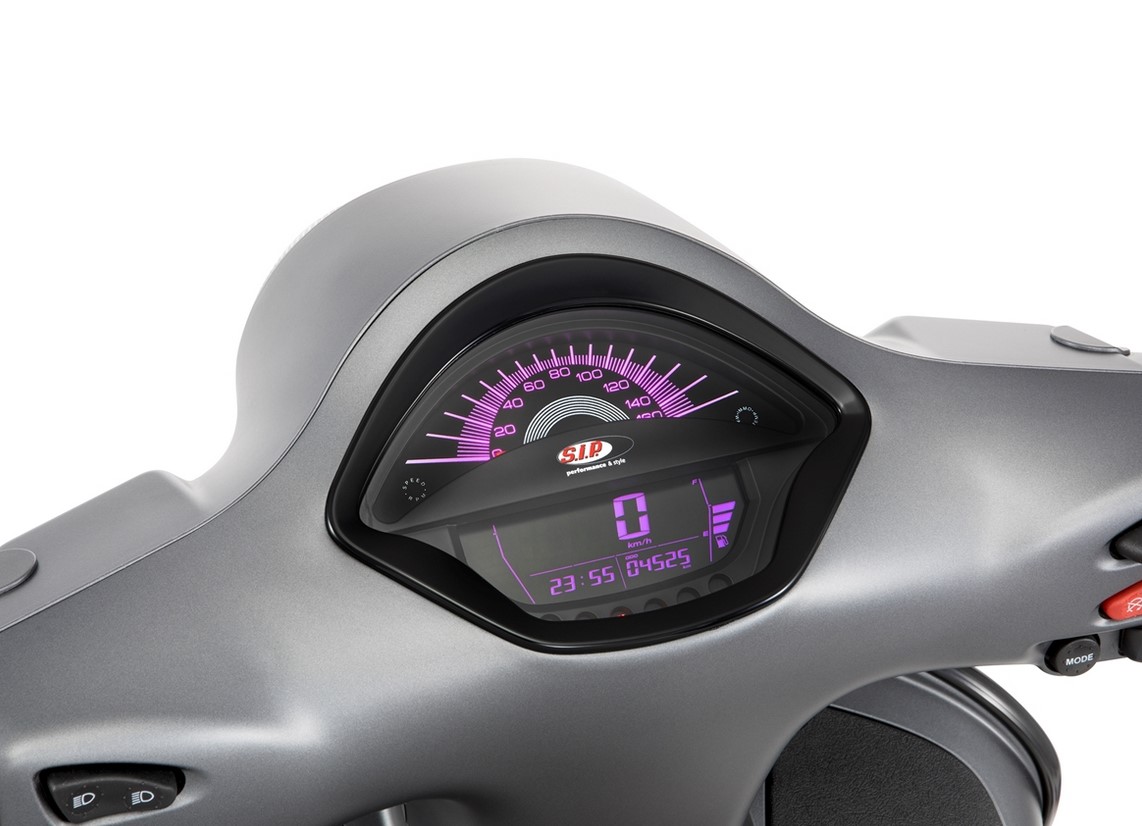Toerenteller/snelheidsmeter voor Vespa GTS/GTS Super 300cc FL ('14-), zwart