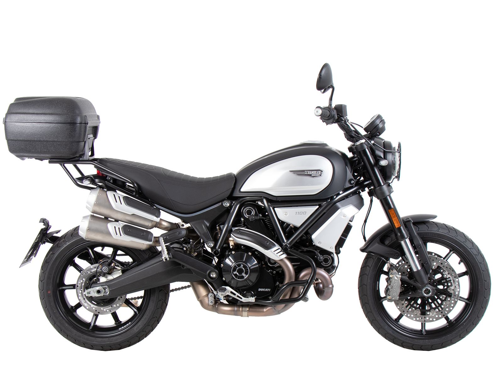 Alurack topkofferdrager zwart voor Ducati Scrambler 1100 Dark Pro /Pro /Sport Pro (21-24)