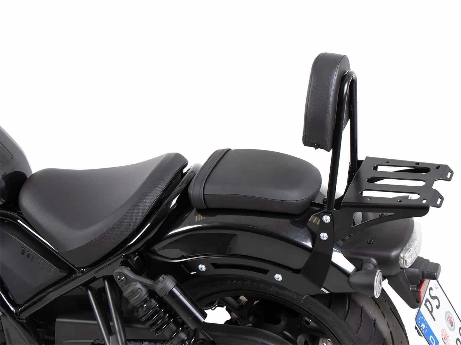 Sissybar zwart met bagagerek voor Honda CMX 1100 Rebel /DCT /SE (25-) Hepco & Becker