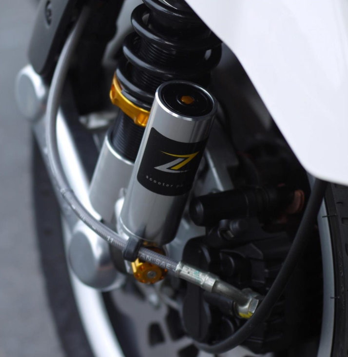 Schokbreker voorzijde voor Vespa GTS/GTS Super/GTV/GT 60/GT/GT L, zilver/oranje