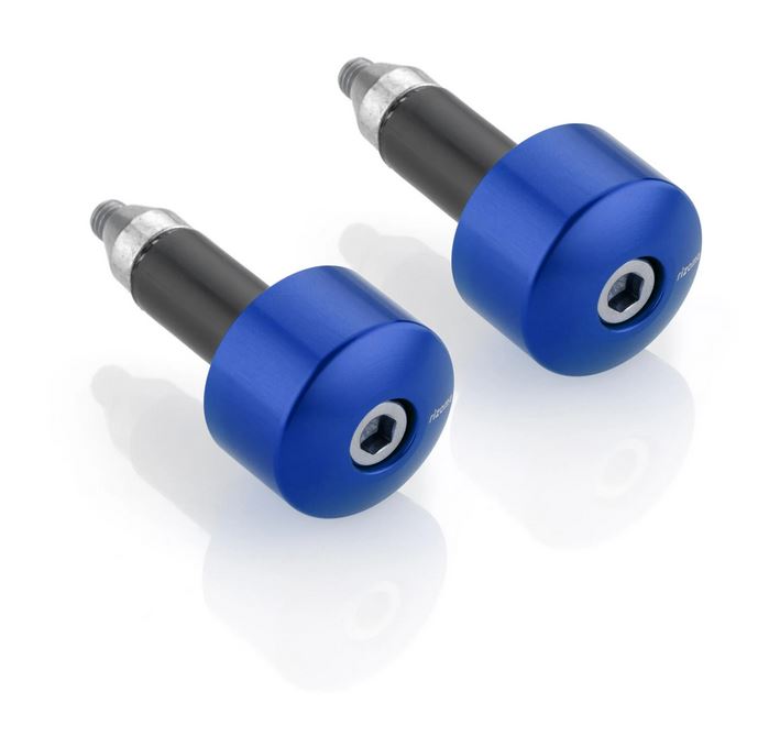 Stuurbalansgewichten RIZOMA links & rechts voor Vespa, blauw geanodiseerd