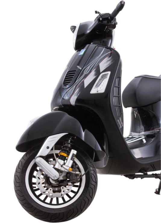 Schokbreker voorzijde voor Vespa GTS/GTS Super/GTV/GT 60/GT/GT L, zilver/oranje