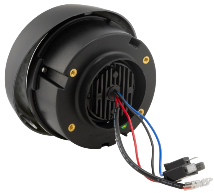 Koplamp LED voor Vespa Primavera 50-150cc 2T/4T (-'18), mat zwart