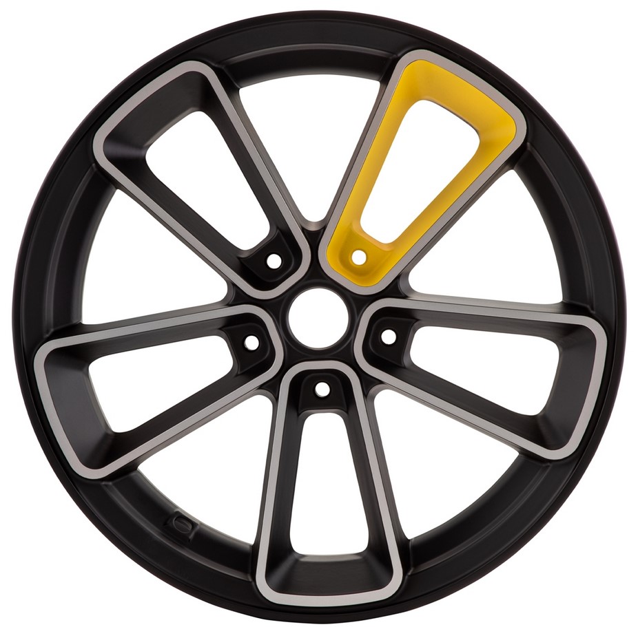 Velg voor/achter 13" voor Vespa GTS/GTS Super/GTV/GT 60/GT/GT L 125-300cc, zwart/geel
