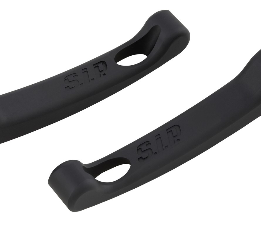 Sport remhendelset Shorty voor Vespa, rechts en links, mat zwart