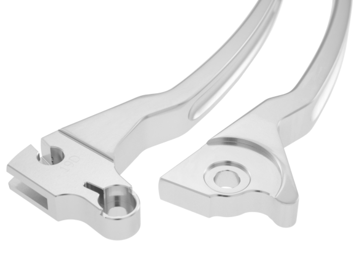 Sport hendelset rem links/rechts voor Vespa LX/LXV/S/Primavera/Sprint 50-150ccm, zilver