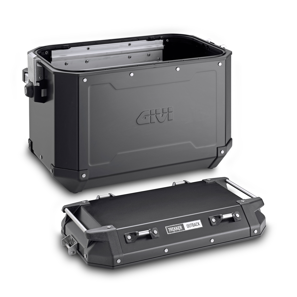 Givi aluminium zijkofferset Trekker Outback 48L zwart Monokey