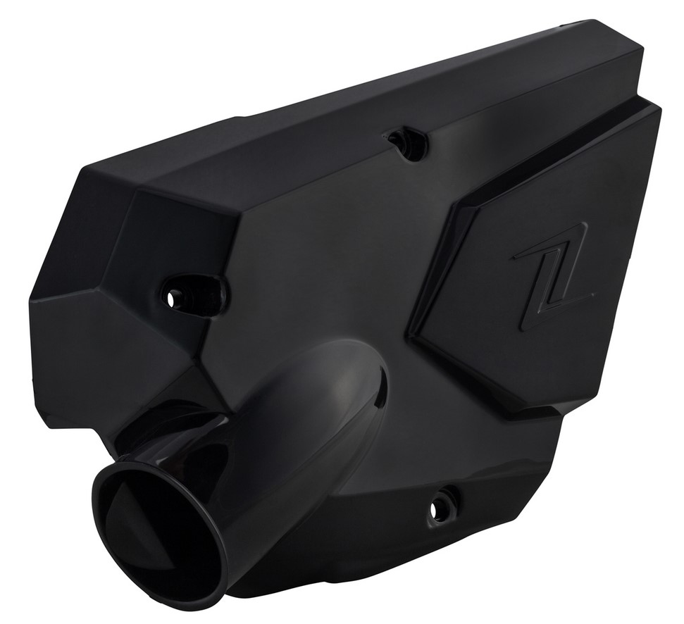 Luchtinlaat afdekking, vario afdekking voor Vespa Primavera/Sprint/GTS/GTS Super, zwart