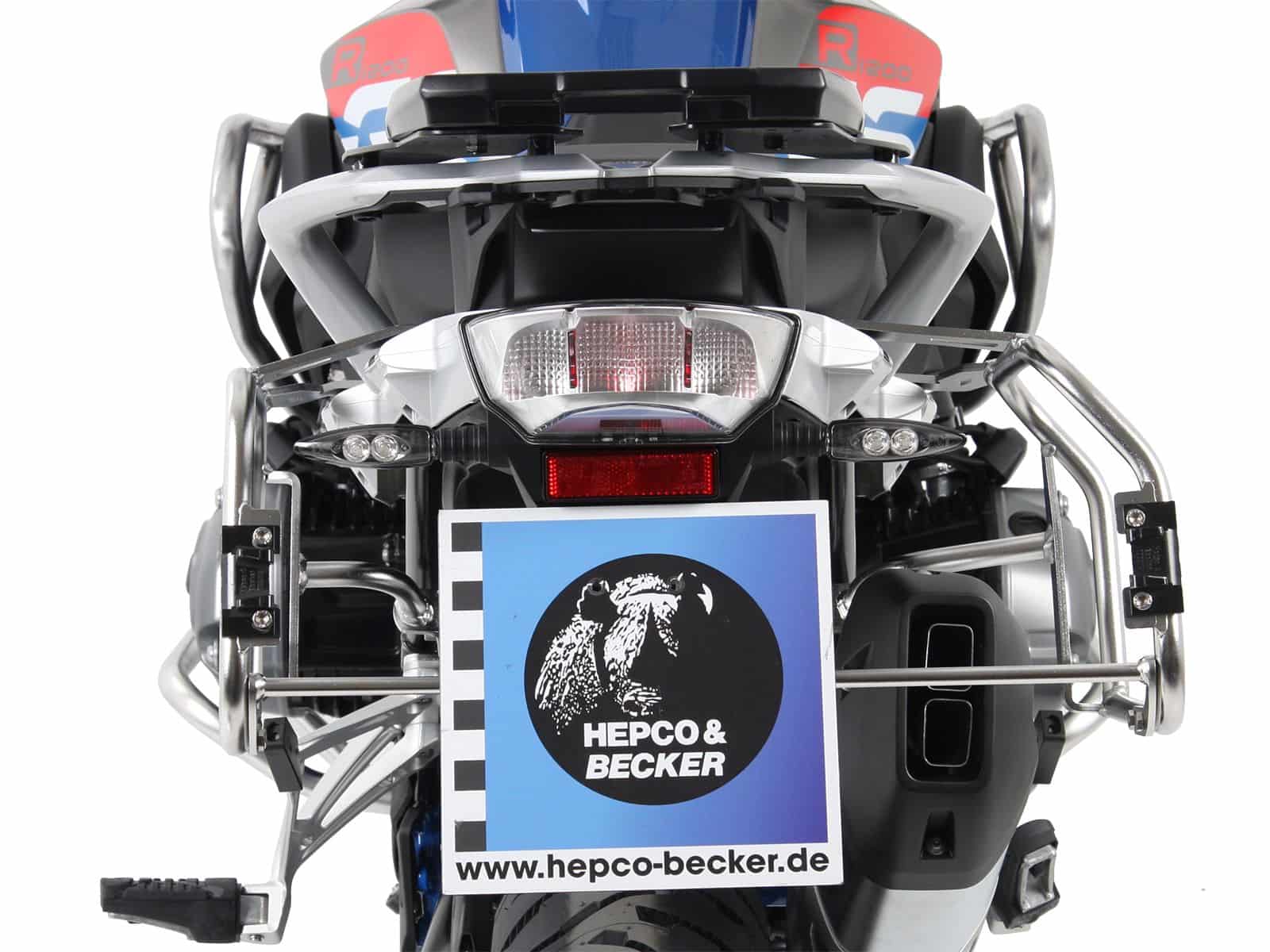 Kofferdragerset Cutoutdrager incl. kofferset Xplorer Cutout zilver voor BMW R 1200 GS LC (13-18)