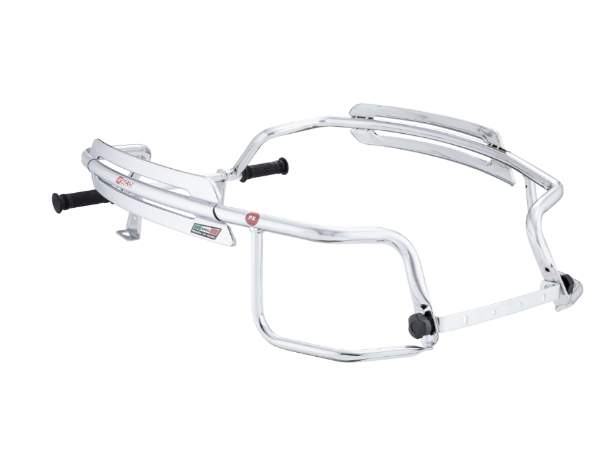 Crashbar zijafdekking voor Vespa PX 80-200cc, chroom