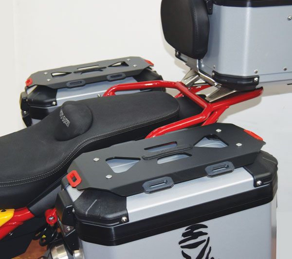 Paar bagagerekken voor originele zijkoffers voor Moto Guzzi V85 TT