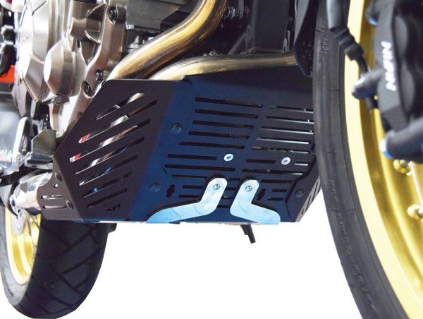 Aluminium motorbeschermplaat voor Honda CRF 1000 L Africa Twin, zwart