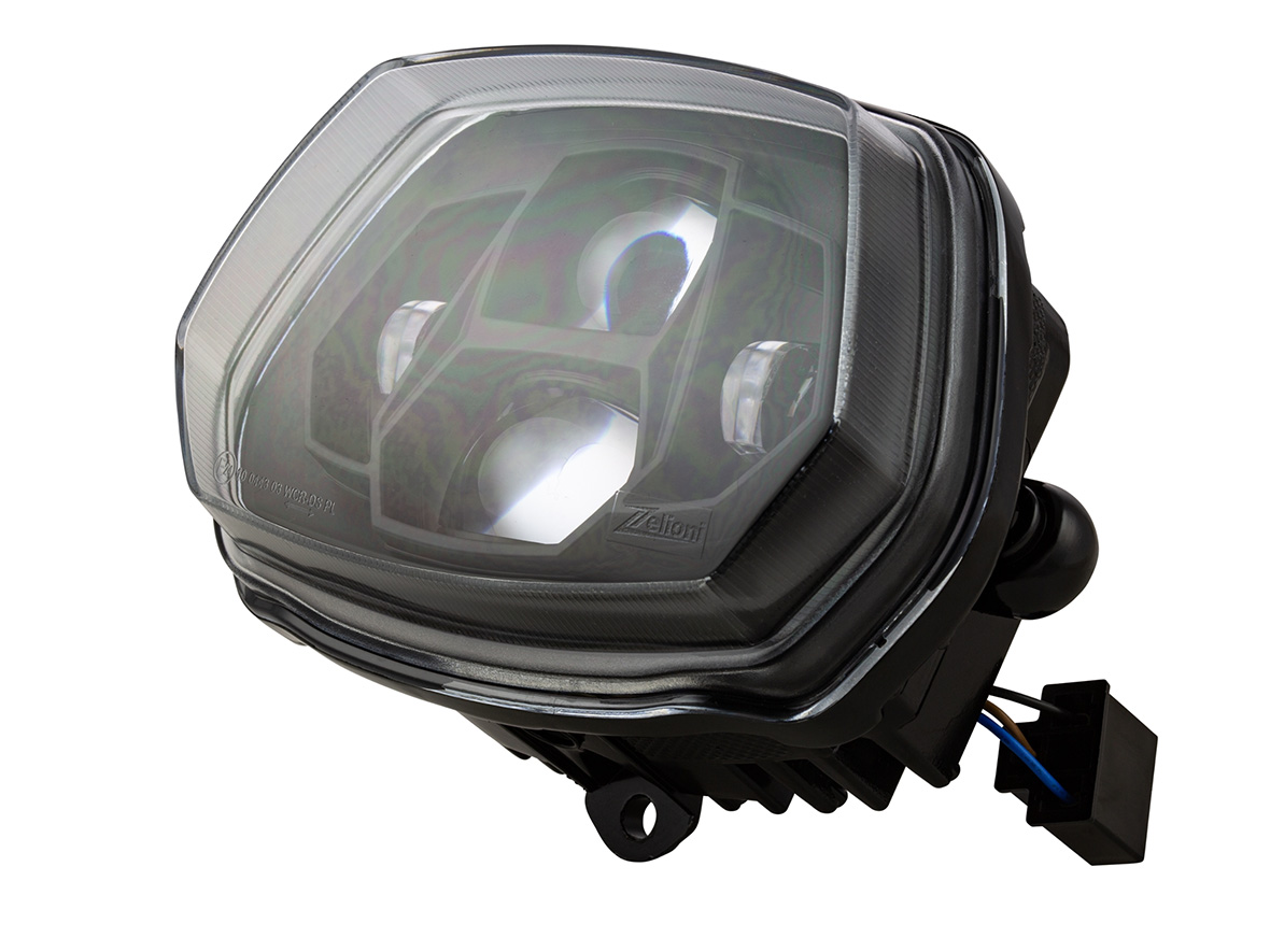 Koplamp LED Zelioni voor Vespa Sprint 50-150ccm 2T/4T ('13-'18) (met E-nummer)