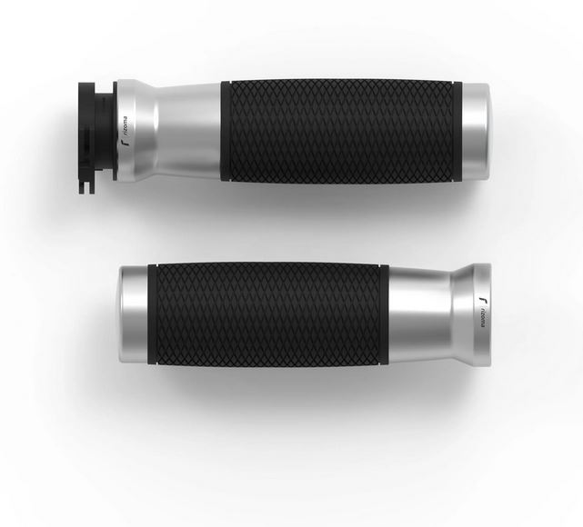 Handvatten RIZOMA Urlo RS Ø 22/24 mm L 120 mm voor Vespa Primavera/Sprint, zilver geanodiseerd