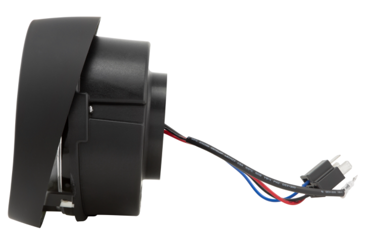 Koplamp LED voor Vespa Primavera 50-150cc 2T/4T (-'18), mat zwart