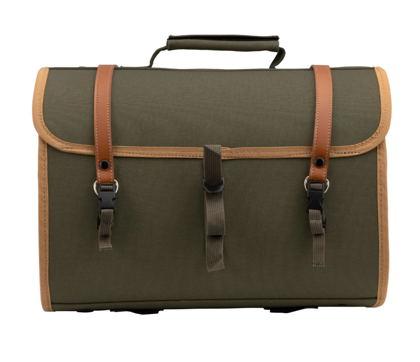 Tas "Classic" groot voor Vespa, canvas, olijfkleurig