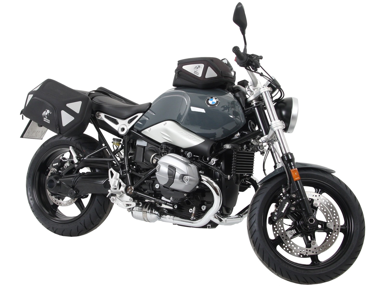 C-Bow zijdrager zwart voor BMW R nineT Pure (17-23) Hepco & Becker