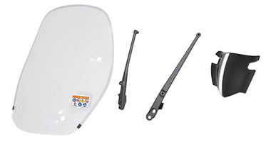 Hoge voorruit NH-B44* MAT PEARL COOL WHITE voor Honda SH 150i (20-) Origineel