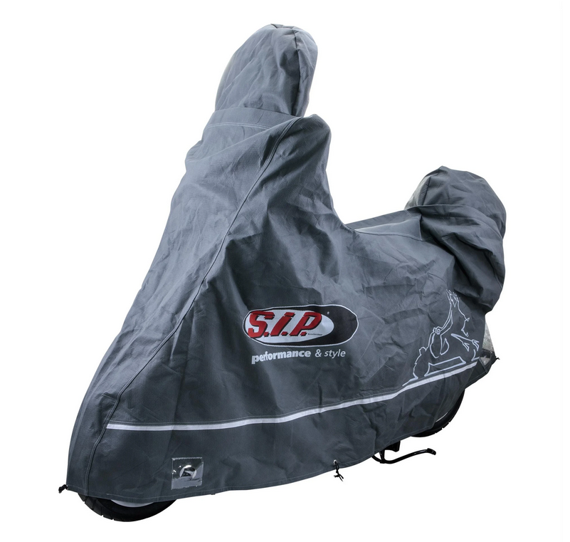 Inklapbare garage Indoor PREMIUM 2.0 voor Vespa ET2/ET4/LX/LXV/S/Primavera/Sprint, maat L, grijs