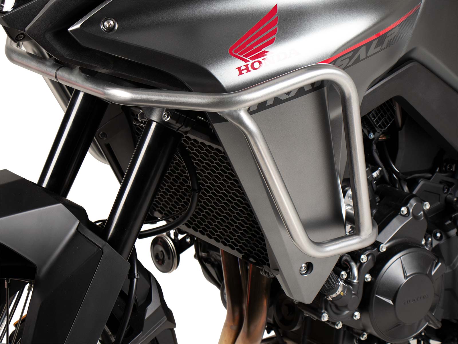 Zilveren tankbeschermer voor Honda XL 750 Transalp (25- ) Hepco & Becker