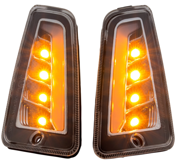 Richtingaanwijzerset voor & achter voor Vespa GTS/GTS Super/GTV 125-300cc ('14-), duidelijk