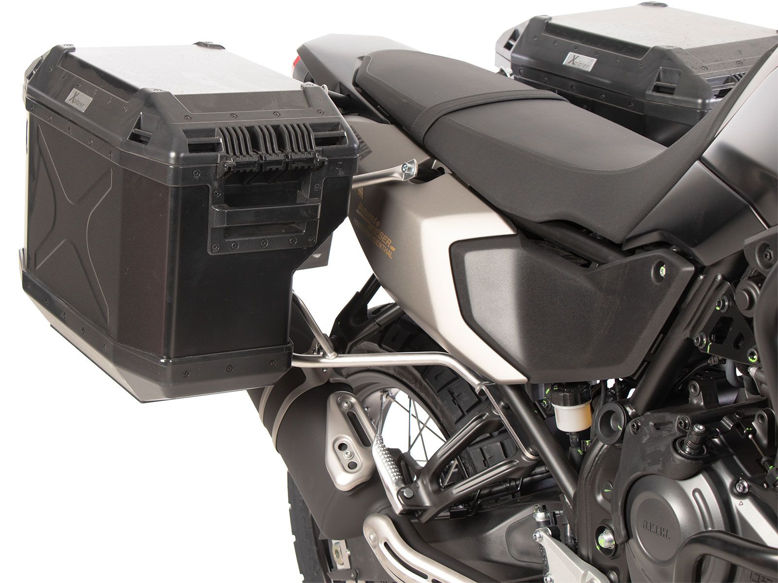 Kofferdragerset Cutout roestvrij staal incl. kofferset Xplorer Cutout zilver voor Yamaha Ténéré 700 (25-)