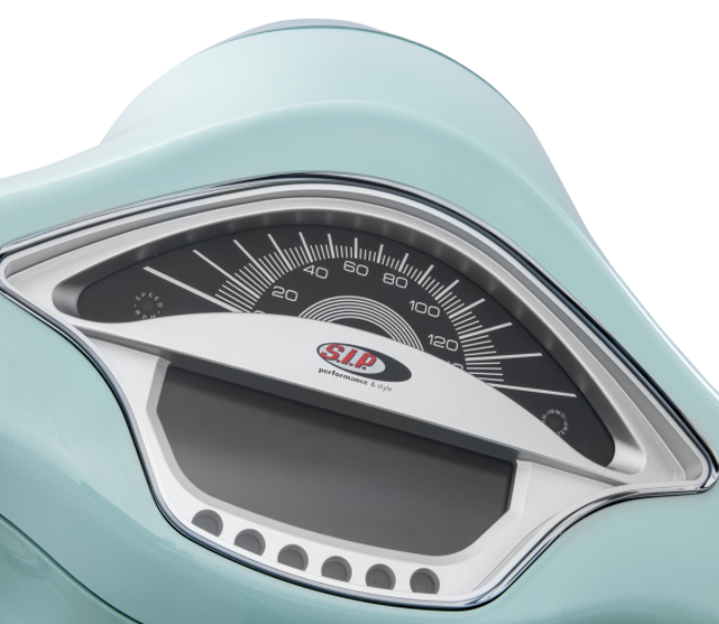 Toerenteller/snelheidsmeter voor Vespa Primavera/Sprint 50-150cc 2T/4T AC, zilver