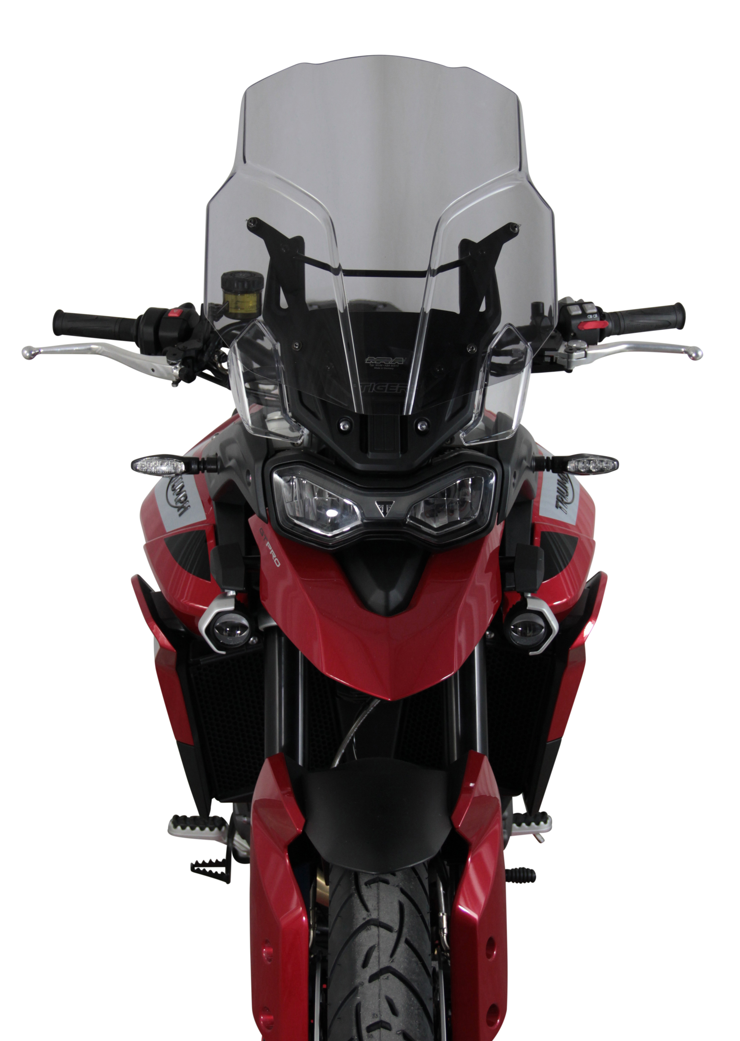 Touring windscherm MRA "TM" voor TRIUMPH TIGER 900 /GT PRO (Bj.19-) - Rookgrijs