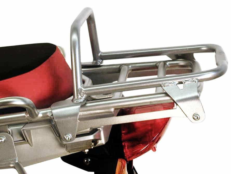 Buisvormige bagagedrager topkoffer zilver voor BMW R 1200 GS Adventure (06-13) Hepco & Becker