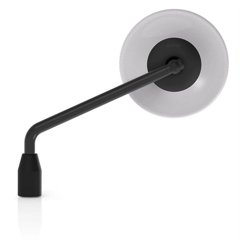 Spiegel RIZOMA E-POP links of rechts voor Vespa, zwart/grijs