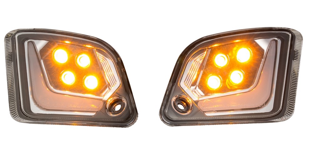 Richtingaanwijzerset achter links/rechts voor Vespa GTS/GTS Super/GTV 125-300cc ('14-), duidelijk