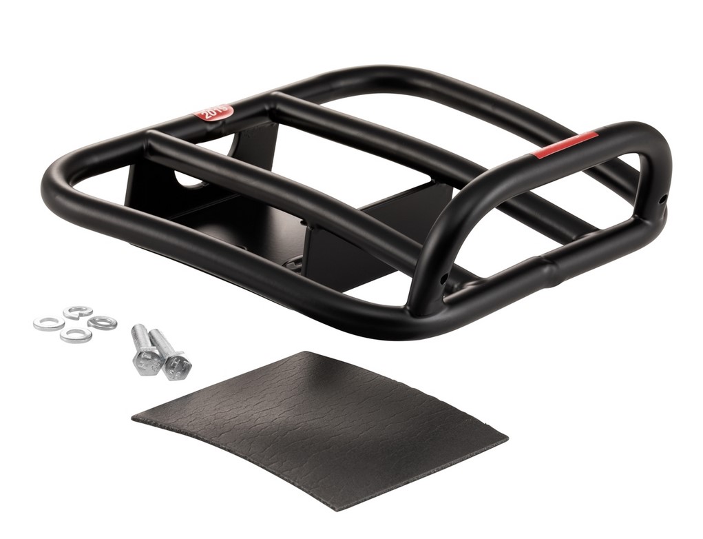 Bagagerek achteraan 70's voor Vespa GTS / GTS Super HPE 125-300 ('19-), mat zwart