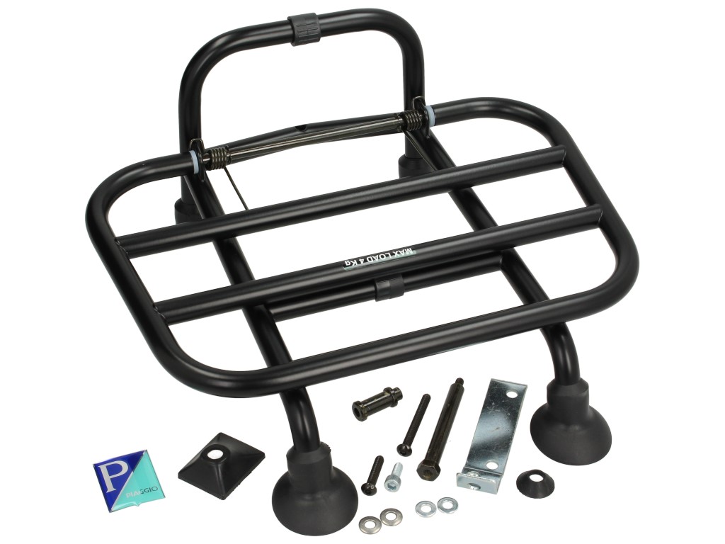 Vouwbare bagagedrager voor Vespa Primavera / Sprint - zwart