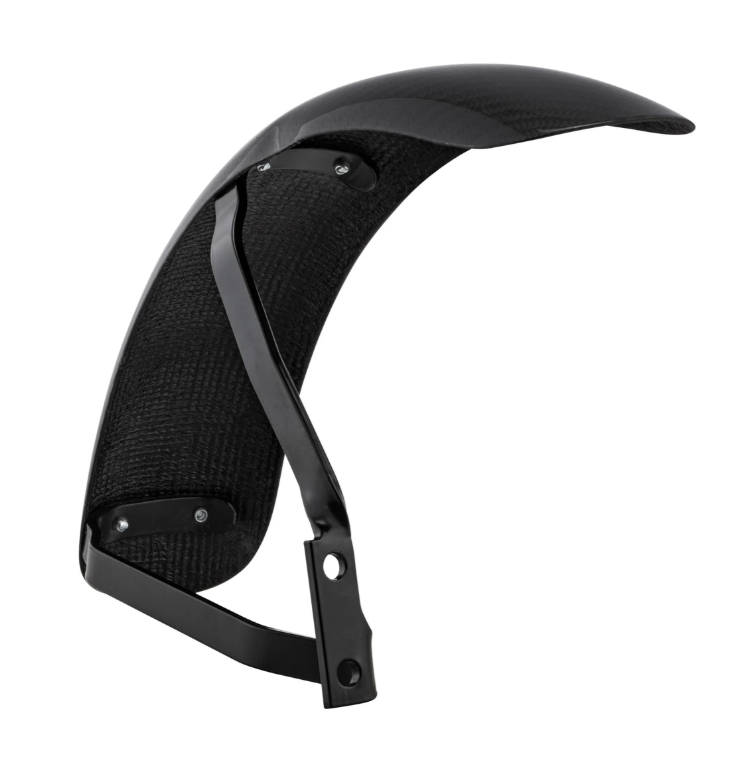 Spatbord Garelli Race EVO II voor Vespa PX 80-200ccm, carbon, houder zwart