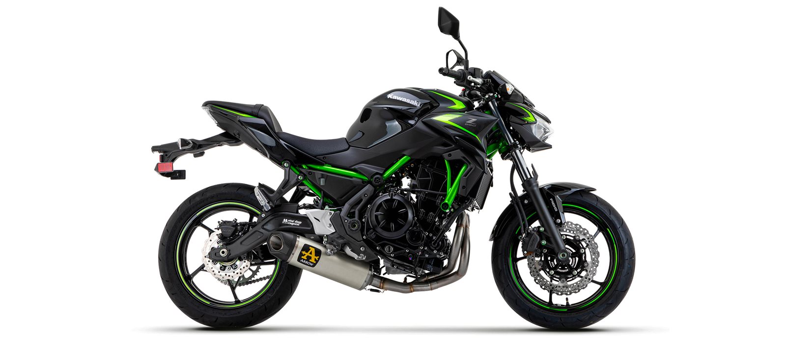 ARROW Racinganlage INDY RACE EVO Titan für Kawasaki Z650 und Ninja 650 ab Modelljahr 2024- ohne Stra