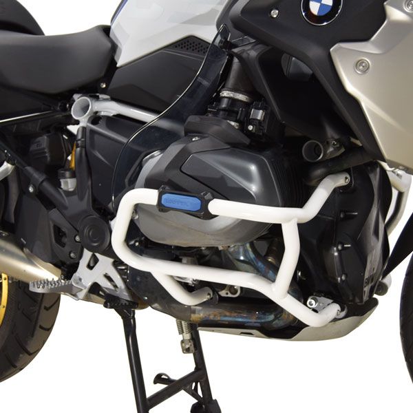 Onderste valbeugel voor BMW R 1250 GS, staal, wit