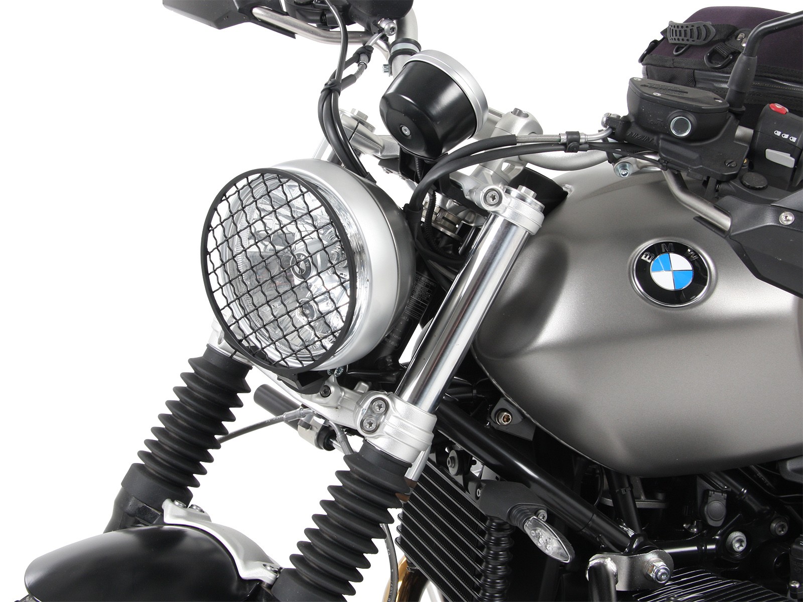Lampbeschermrooster zwart voor BMW R nineT Pure (Bj.17-) Origineel Hepco & Becker