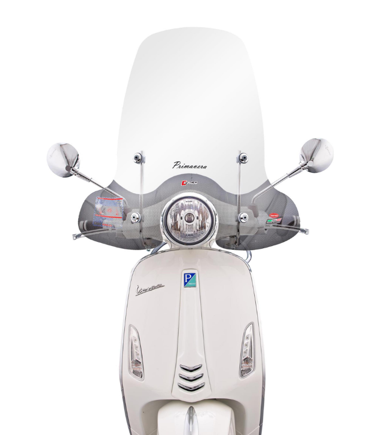 Voorruit FACO hoog voor Vespa Primavera /Elettrica 50-125cc 2T/4T ('14-), helder