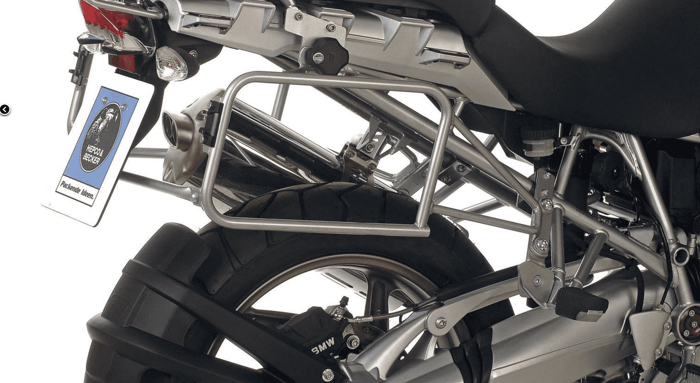 Zijkofferhouder Lock-it zilver voor BMW R 1200 GS (04-07) Hepco & Becker