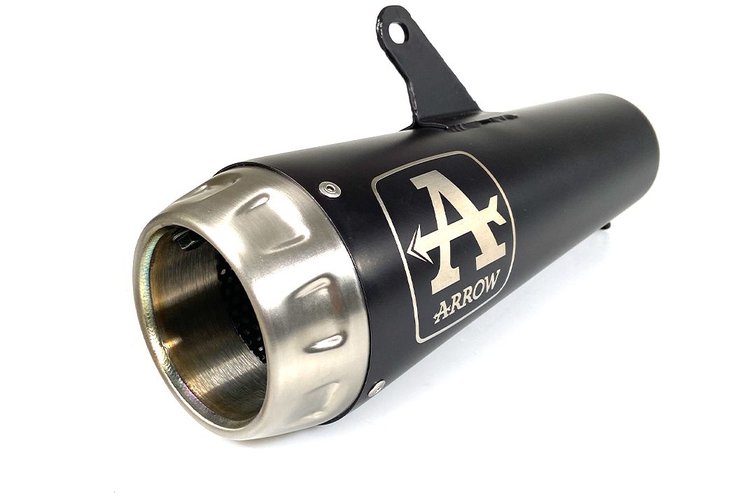 ARROW uitlaat PRO-RACING roestvrij staal zwart voor Honda CB500F modeljaar 2016-