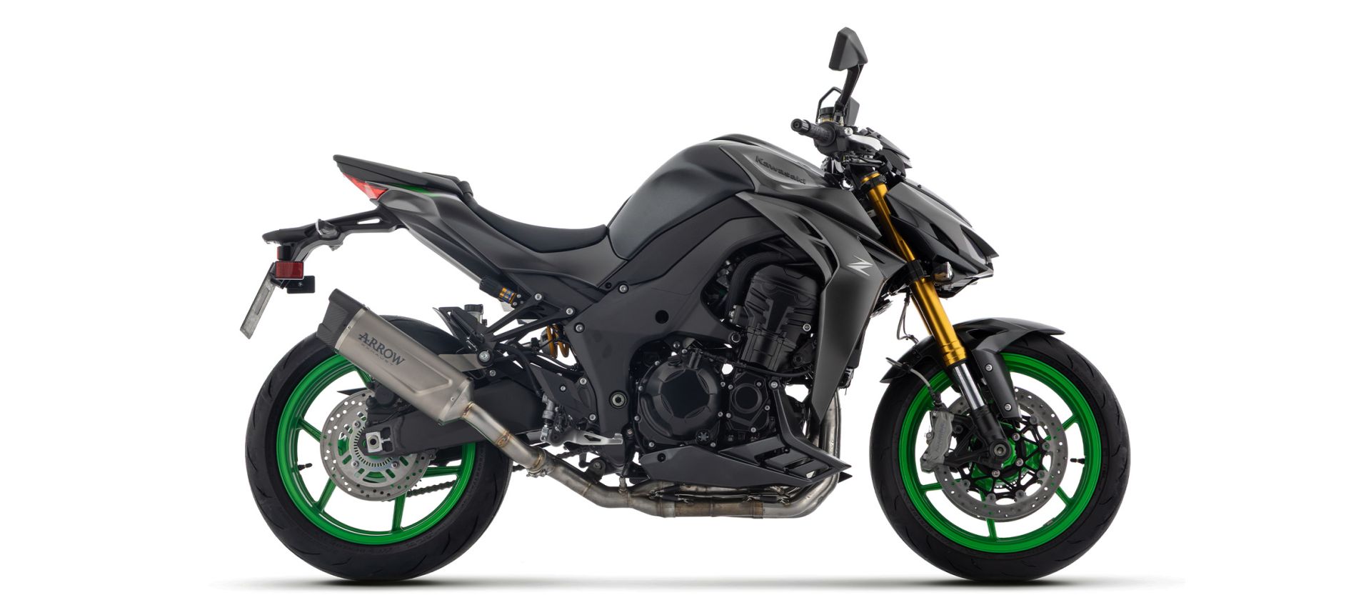 ARROW uitlaat INDY RACE EVO titanium met carbon eindkap voor Kawasaki Z 1100 /SE (26-)