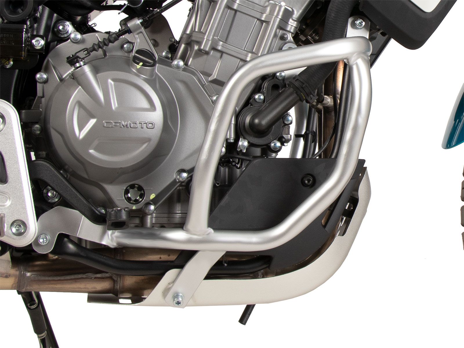Motorbeschermer zilver voor CFMoto 450 MT (24-) Hepco & Becker
