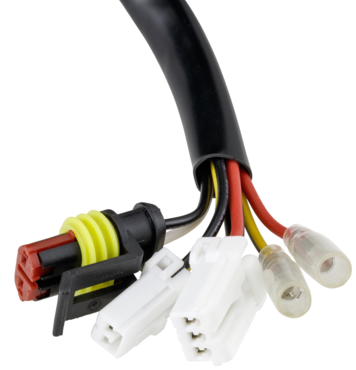 Achterlicht LED rood voor Vespa Primavera/Sprint 50-150ccm, rand - mat zwart